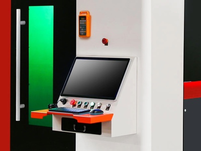 Kontrollpanel og CNC-styring på Ermaksan Robin fiberlaserskjærer