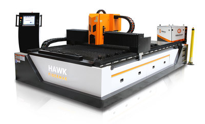 Ermaksan Hawk fiberlaserskjærer i åpen utførelse