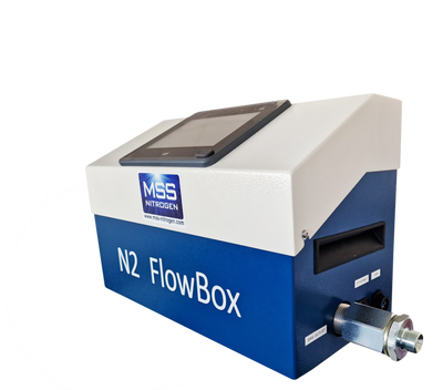 måling av nitrogenforbruk laser n2 flowbox mss